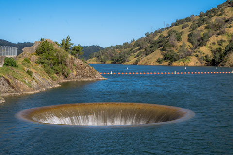 Lake Bserryessa glory hole, CA